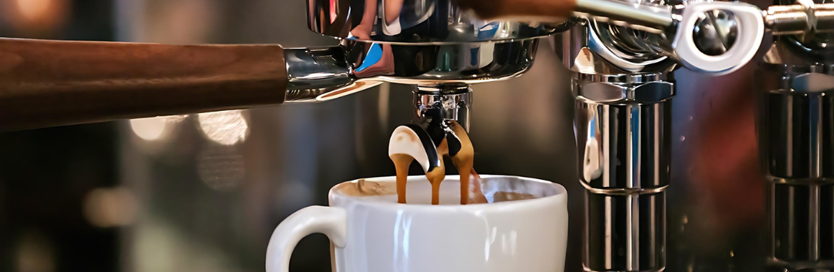 Rieger Metallveredlung Blog - The fascinating world of chrome plating - Chrome-plated parts of a coffee machine